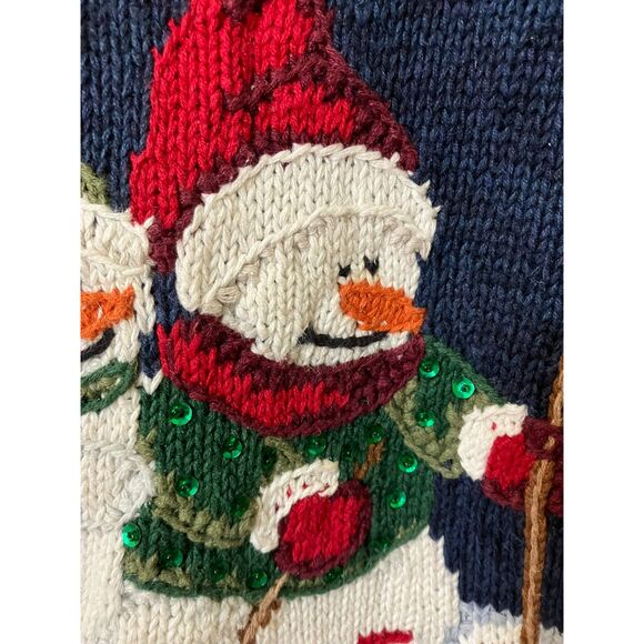 Vintage navy snowman sweater - Picture 4 of 8